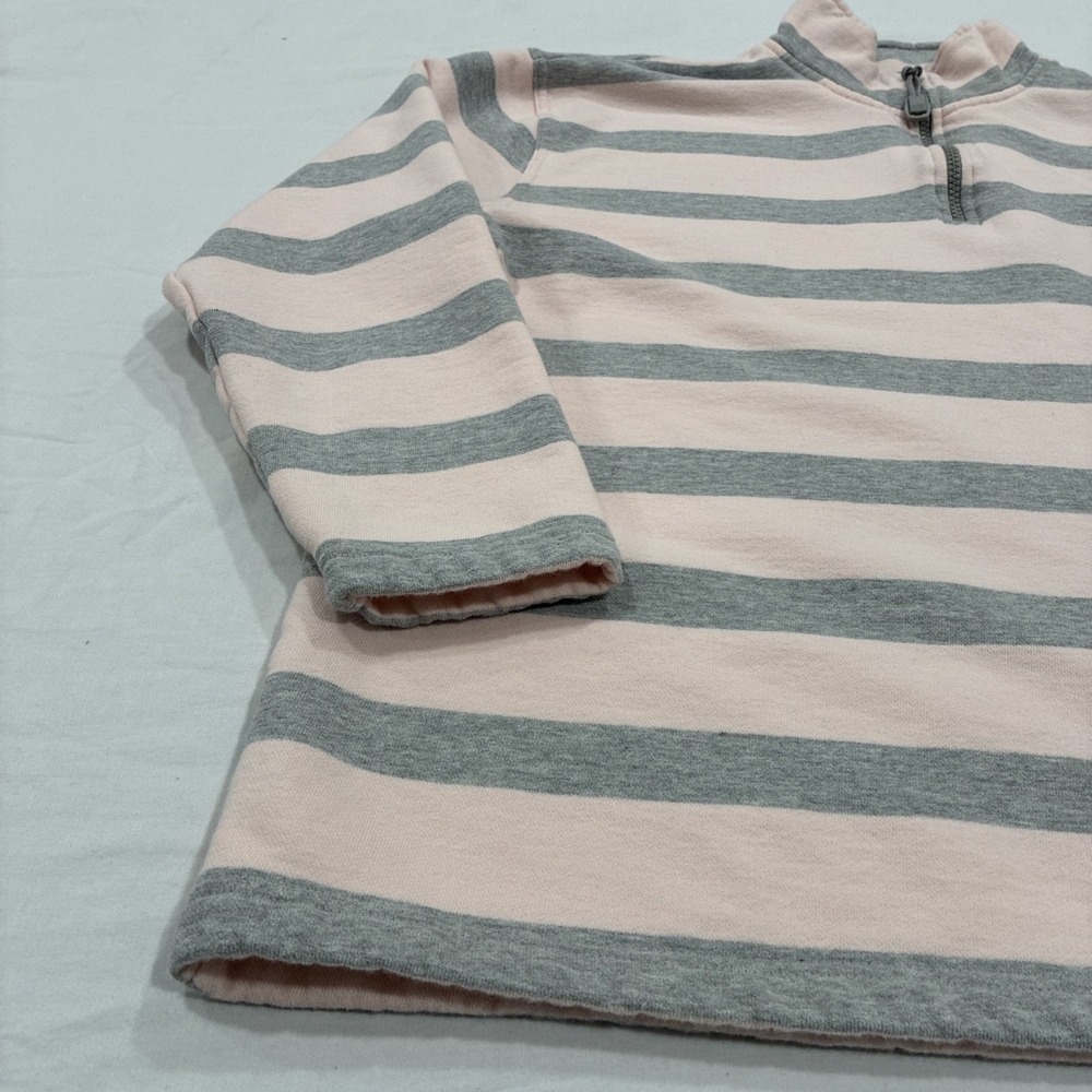 Lauren Ralph Lauren Women's 1/4 Zip Pullover‎ Size Large Striped Cotton Casual - Picture 2 of 16